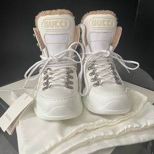White Gucci boots